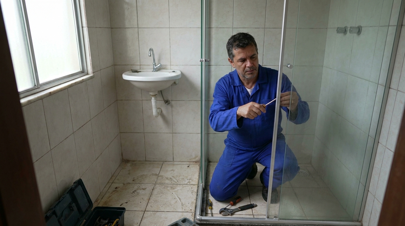 Reparo de box de vidro em Aparecida de Goiânia‑GO
